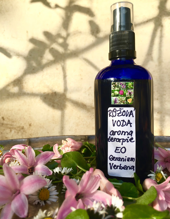 AROMATERAPEUTICKÁ RŮŽOVÁ VODA °GERANIUM*VERBENA° 100 ml
