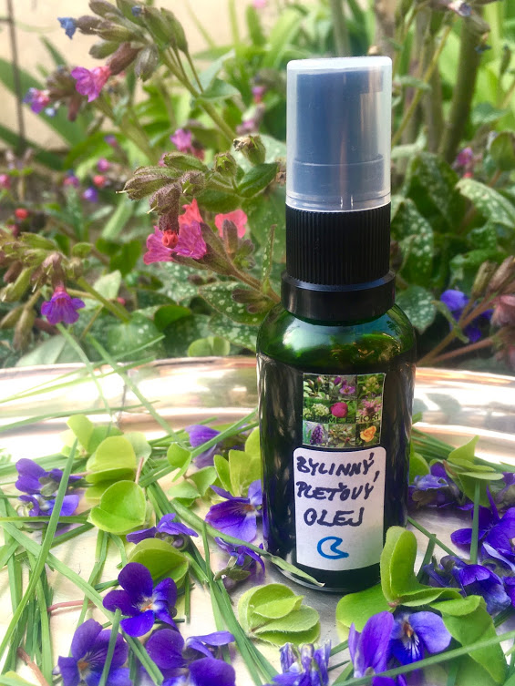 AROMATERAPEUTICKÝ BYLINNÝ PLEŤOVÝ OLEJ °PĚSTÍCÍ° ☾ 50 ml